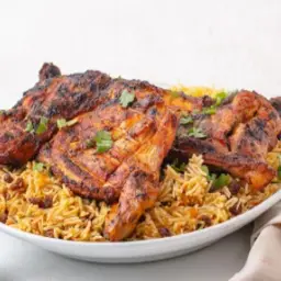 Chicken on Charcoal with Rice